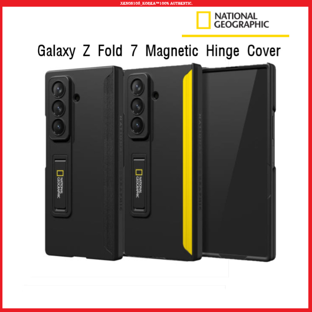 (National Geographic) บานพับแม่เหล็ก Slim Stand Case สําหรับ Samsung Galaxy Z Fold 7
