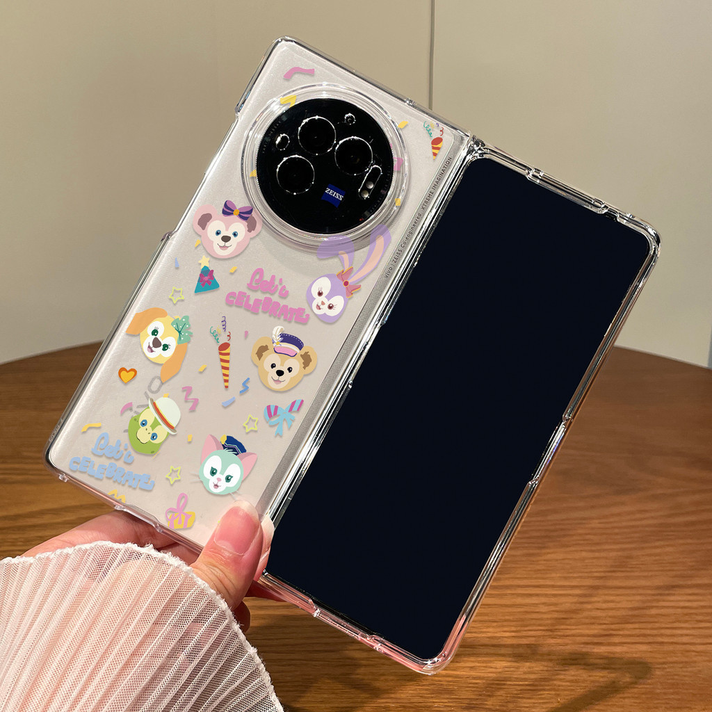 สําหรับ VIVO X พับ 5 3 Pro เคสโทรศัพท์การ์ตูนสูงโปร่งใสหน้าจอพับ Ultra-Thin Hard Case รวมทุกอย่างป้อ