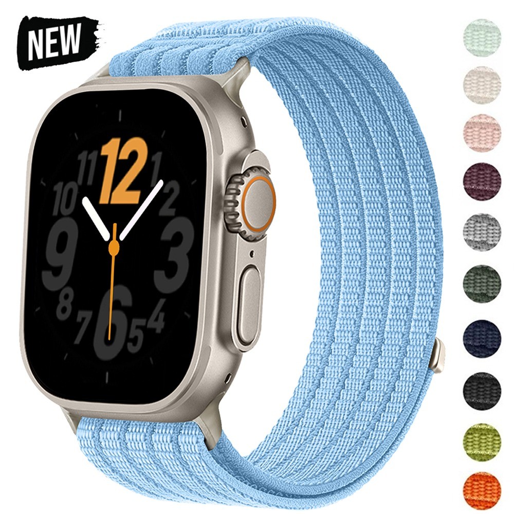 สายรัดไนลอนสําหรับ Apple Watch 49/42/46/41/45/40/44 มม. รองรับ Series 3/4/5/6/7/8/9/10/11 พิเศษ