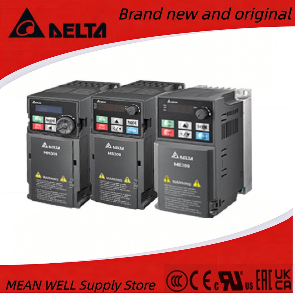 Delta ME300 Series อินเวอร์เตอร์อินพุตสามขั้ว VFD1A5ME43NAA VFD2A7ME43NAA VFD4A2ME43A VFD5A5A5A5ME43