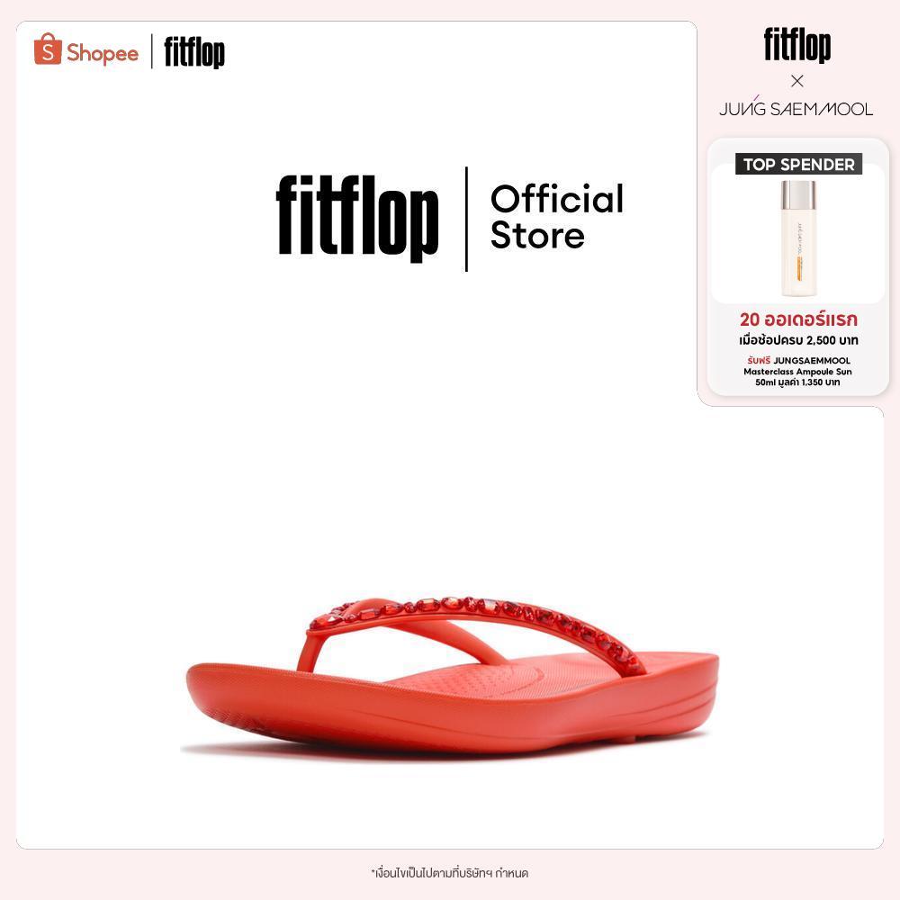FITFLOP iQUSHION MULTI-CRYSTAL F/F รองเท้าแตะผู้หญิง รุ่น JC8-D49 สี RED