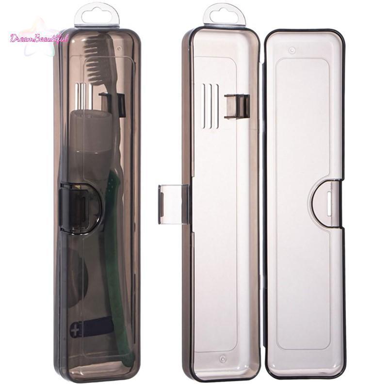 <DBFl-t> กล่องแปรงสีฟัน Transparent Organizer Case Travel ที่ใส่แปรงสีฟันแบบพกพากล่องพลาสติกยาสีฟันคอนเทนเนอร์ใหม่