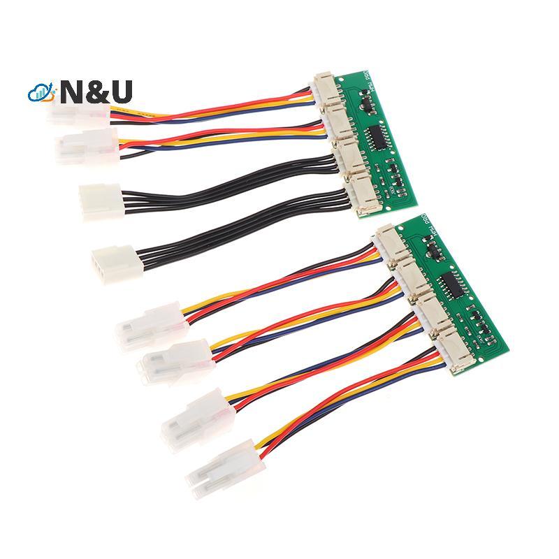 N & U 12V 4-in-1 Square 4Pin พัดลมจําลองจําลองจําลองจําลองพิเศษสําหรับ Antminer S21 S19kpro T21 KS5 