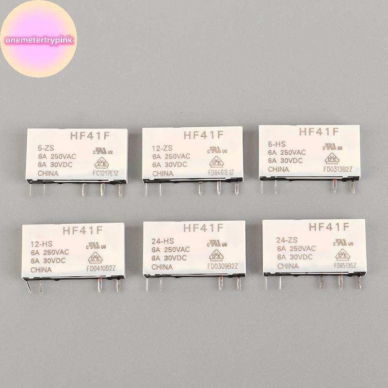 ONEPINK HF41F-24-ZS HF41F-12-ZS HF41F-5-ZS HF41F-5-HS HF41F-12-HS HF41F-24-HS รีเลย์อุตสาหกรรม Submi