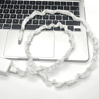 LoomLab ฝาครอบป้องกันสายเคเบิลข้อมูล สายชาร์จ ป้องกันการแตกแบบตาข่าย