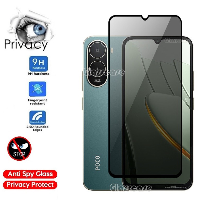 POCO C81 Pro 2026 2 ชิ้นความเป็นส่วนตัวป้องกันหน้าจอกระจกนิรภัยสําหรับ Xiaomi POCO C81 C 81 Pro C81P