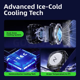 GOOJODOQ Phone Cooler 1-se Rapid Cooling 3 โหมดระบายความร้อนแม่เหล็กและหัวเข็มขัดการออกแบบการอ้างอิงเป็นศูนย์