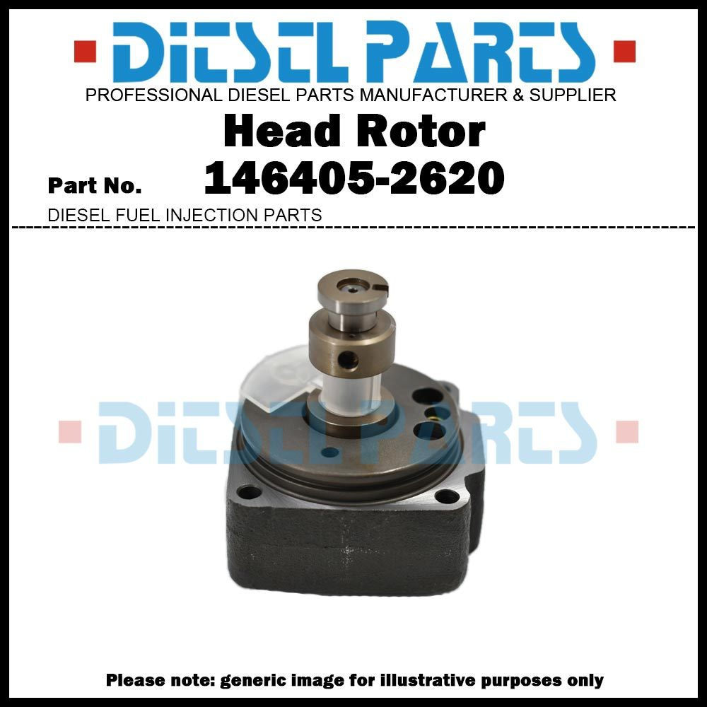 หัวไฮดรอลิกและโรเตอร์ 146405-2620 9 มม.หมุนขวา 6/9Rfor Nissan Safari Patrol Y60 Y61 RD28 RD28T TB42E