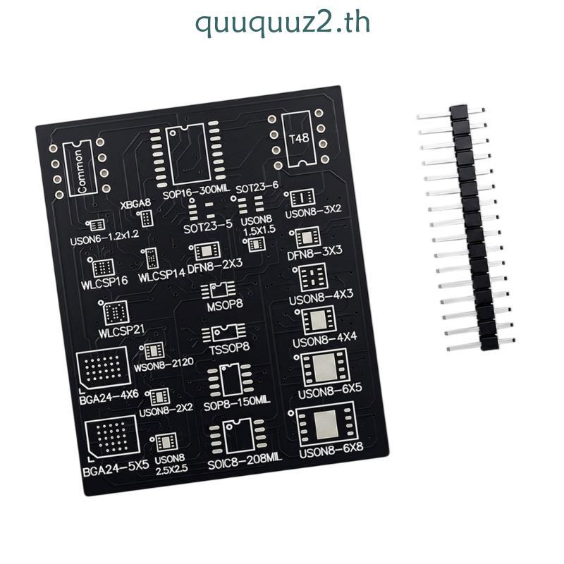 Quu 25 In 1 ชิปอะแดปเตอร์ WLCSP2X2 ผู้ถือทดสอบ 4X5WSON สําหรับ SPI NOR แฟลช Burning และ BIOS การปรับเปลี่ยน