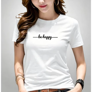 [ในสต็อก] ในจดหมายเกาหลีทันสมัย GIRL เสื้อยืดคอกลมราคาถูกและคุณภาพดีผู้หญิง 2026NEW