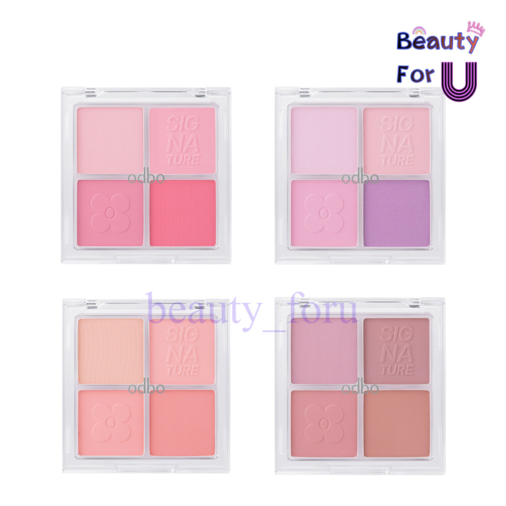 (OD1337) odbo The New Signature Blusher Palette โอดีบีโอ เดอะ นิว ซิกเนเจอร์ บลัชเชอร์ พาเลท 9กรัม