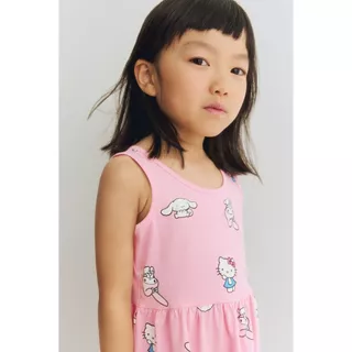 H&M(เอชแอนด์เอ็ม) ชุดเดรสผ้าฝ้ายพิมพ์ลาย เด็กผู้หญิง 1154543_21