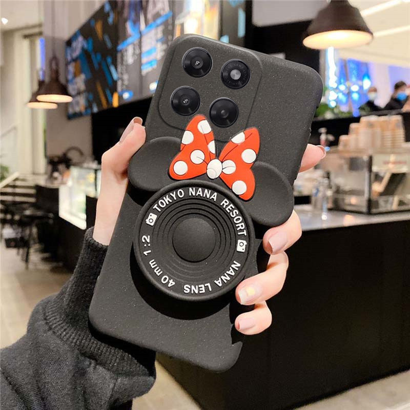 สําหรับ Moto G87 กรณีแฟชั่นการ์ตูน Mickey กระจกกันฝุ่นเรียบสําหรับ Motorola Moto G87 ฝาหลังเคสโทรศัพ