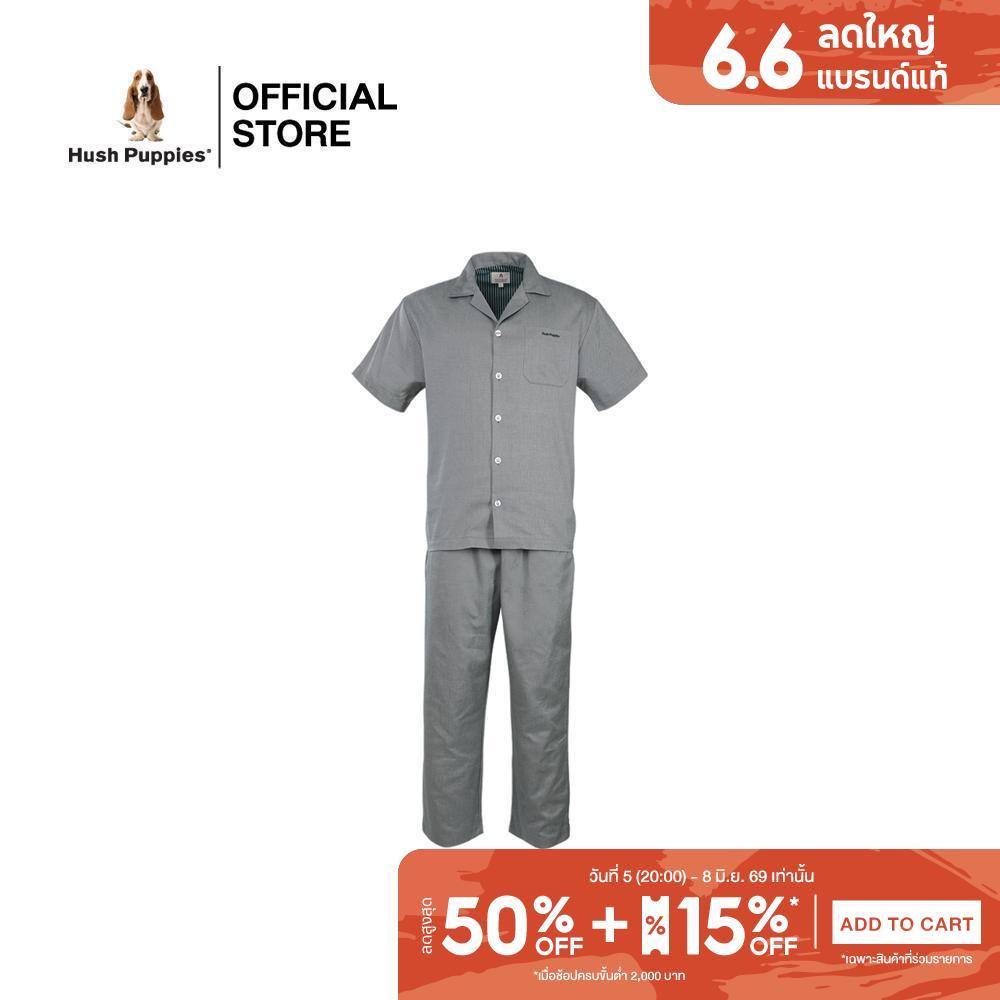 Hush puppies Underwear ชุดนอนผู้ชายแขนสั้น Sleepwear รุ่น HU H8B002ST Pajama Set