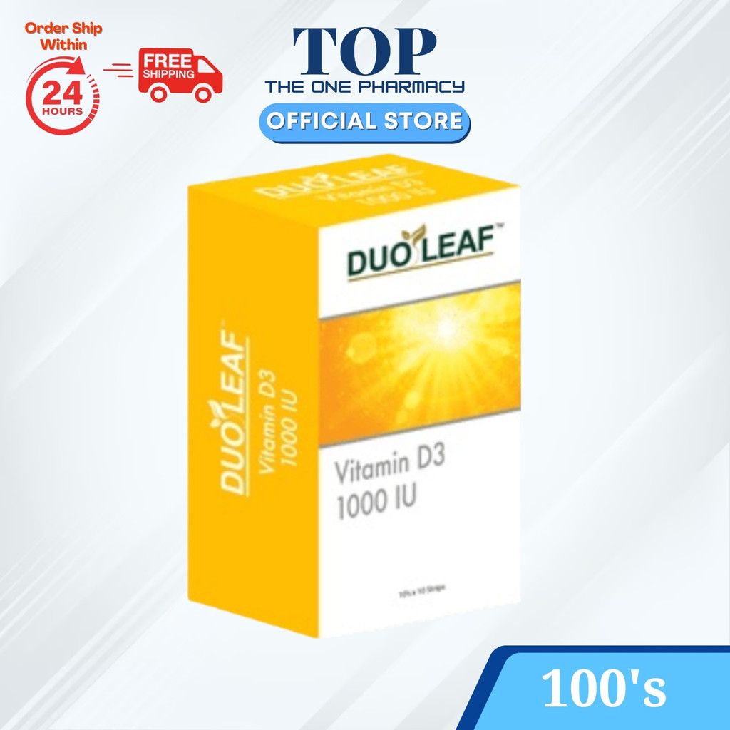 DUOLEAF Vitamin D3 1000IU (100's)