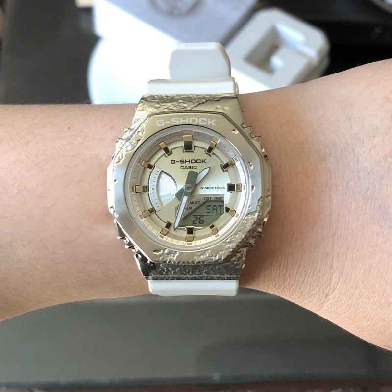 นาฬิกา Casio GM-S2140GEM-9A/S2100PG-1A4/B-8A/3A/4A นาฬิกาสุภาพสตรีอิเล็กทรอนิกส์