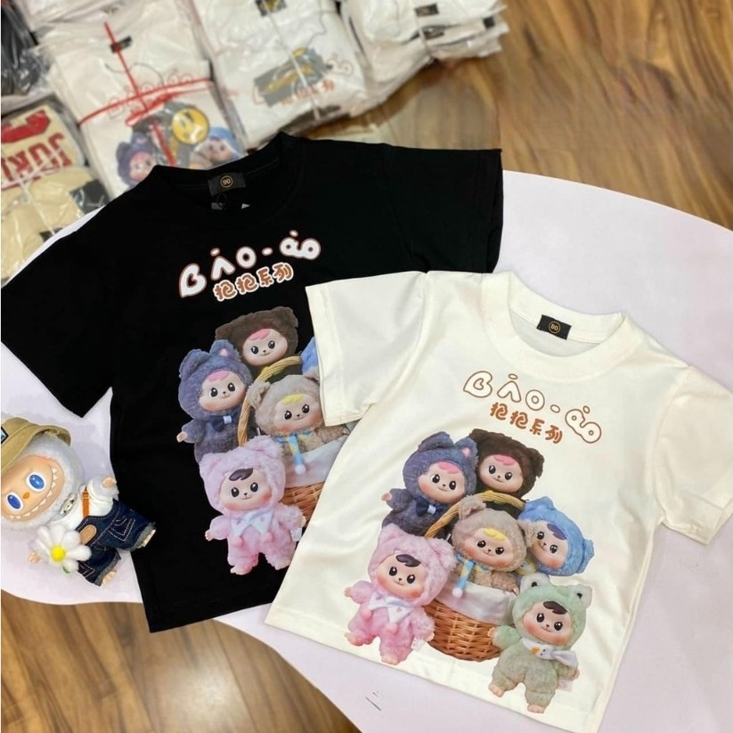 [การกวาดล้าง] BaoAo la bu bu bu baby t-shirt เสื้อยืดเด็กทรงหลวม unisex.TPKIDS.[M789]