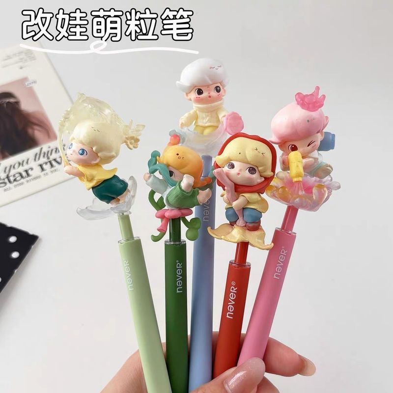 ใหม่ น่ารักเม็ดเปลี่ยนทารกปากกาเม็ดปากกากดปากกาเจลนักเรียนแปรงคําถามสีดําน่ารักแฟนป้ายโรงเรียนเริ่มต้น 2026/6.4