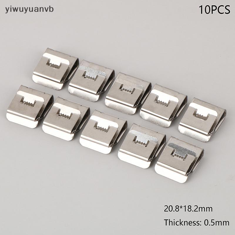 Yiwuyuanvb] 10 ชิ้นแผงพลังงานแสงอาทิตย์คลิปสายสแตนเลส PV คลิปสายไฟ Ling Clamps สําหรับ 4 ตาราง 2 สายสายไฟอุปกรณ์เสริมใหม่