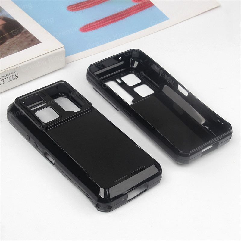 ปลอกสําหรับ Oukitel WP300 เคสโทรศัพท์สีดําเรียบง่ายเกราะป้องกัน Soft TPU กันกระแทก
