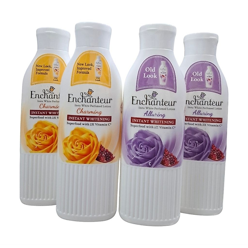 (1แถม1)Enchanteur Insta White Perfumed Lotion เอนแซนเทอร์ อินสตา โลชั่น ปริมาณสุทธิ 250 มล.×2 ขวด(เล