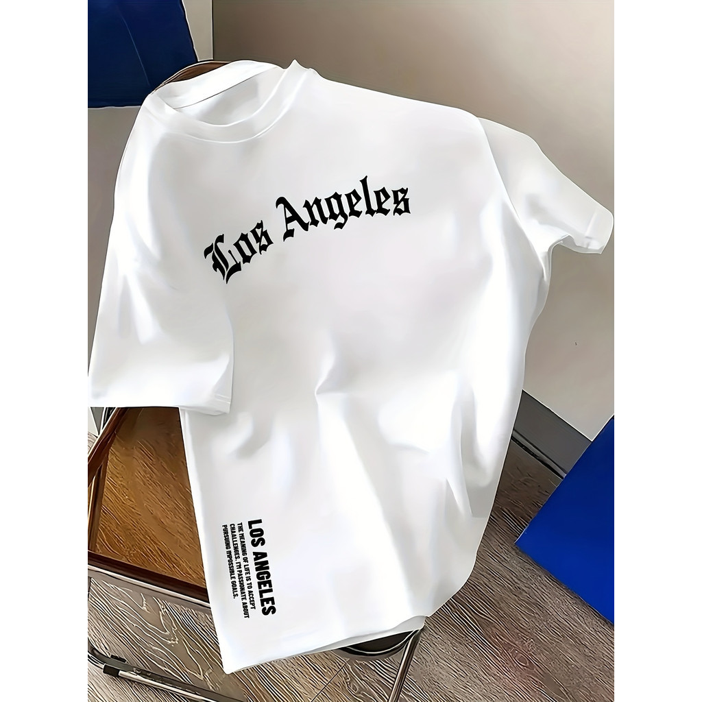 เสื้อยืดคอกลมแขนสั้นสำหรับผู้ชาย, ทำจากวัสดุที่ระบายอากาศได้ดีและใส่สบาย, เหมาะสำหรับทุกฤดูกาล, ทรงปกติ เหมาะสำหรับใส่ลำ