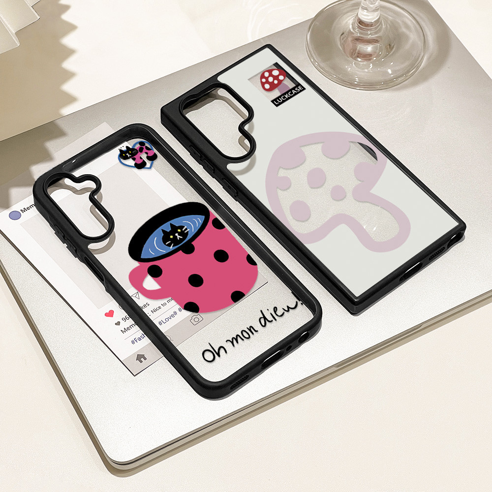 เคส For Samsung A57 A37 A55 A56 A07 A17 A36 A35 A16 A06 A54 A15 S26 S25 S24 S23 FE Ultra A05 Rabbit เคสโทรศัพท์แบบใสฝ้า