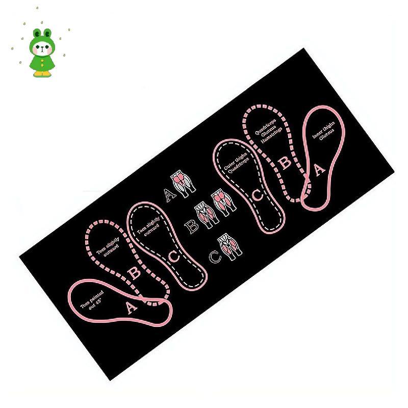 Squat Mat พร้อมตําแหน่งเท้า,สีชมพู Anti-Slip Squat Mat Guided Training Pad สําหรับ Proper Form Perfe