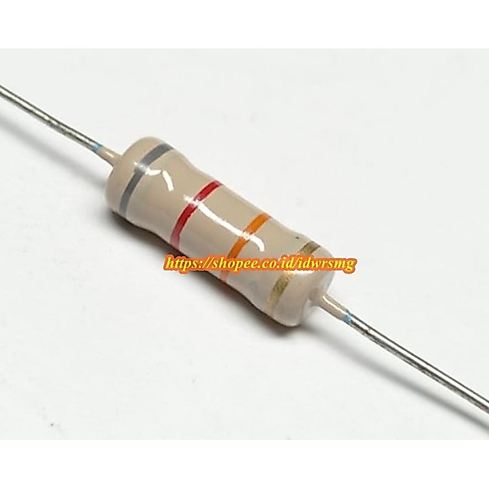 รีซิสเตอร์ R 2w 2Watt 82K 82Kilo Ohm 82 กิโล 82kom 2 วัตต์ความอดทน 5% 82k