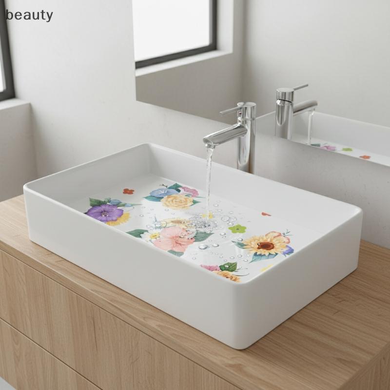 [ความงาม] อ่างล้างหน้าในห้องน้ํา Decal Luy Koi Fish ดอกไม้กาวด้วยตนเอง Stier กันน้ําตกแต่งแบบถอดได้ง่าย TH