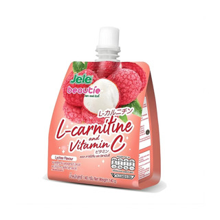 เจเล่ บิวตี้ เครื่องดื่มเยลลี่แอล-คาร์นิทีนวิตามินซีลิ้นจี่ Jele L-Carnitine Vit C Lychee 140g.
