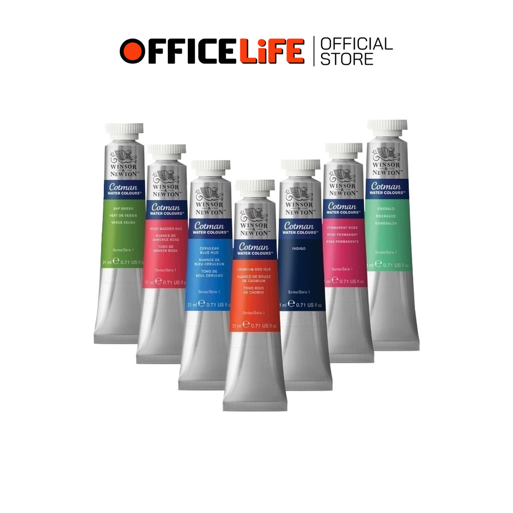 Winsor & Newton (วินซอร์ แอนด์ นิวตัน) สีน้ำ รุ่น Cotman ขนาด 21 ml. ( 1 หลอด )