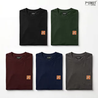 รวมสีเสื้อยืดคอกลมแขนสั้น 7ᵗʰ Street (Light) รุ่น L-BAG ทรงหลวม ไหล่ตก ไม่รัดตัว เนื้อผ้า 100% Cotton Relaxed Fit ไซส...