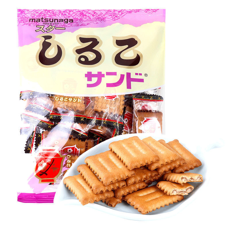พร้อมสต็อก จัดส่งด่วน Songyong Hokkaido Red Bean Multi-Layer Sandwich Biscuits 160g Cookie Casual In