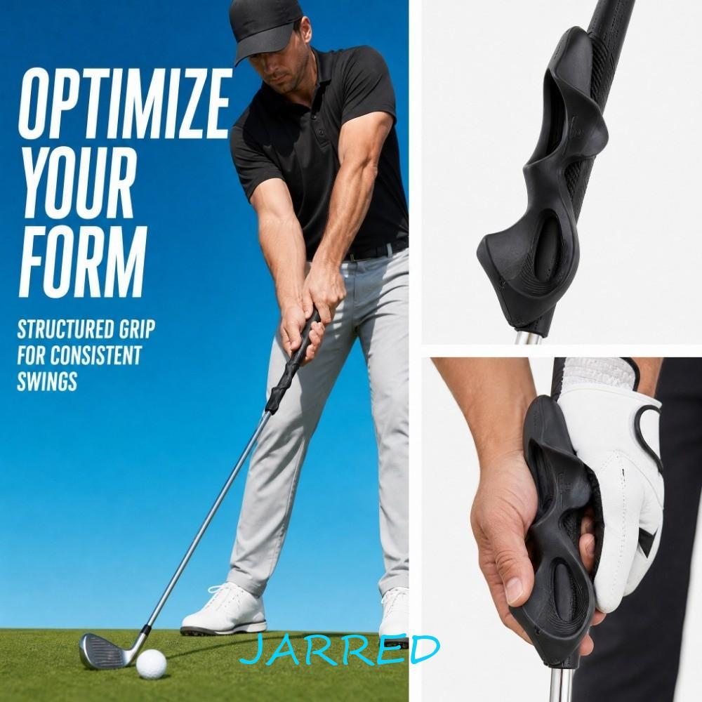 JARRED Golf Club Grip Trainer, Anti-slip Training Aid Swing Trainer Corrector, Grip Cover Correction อุปกรณ์ฝึกฝึกใส่ช่วงขับรถ
