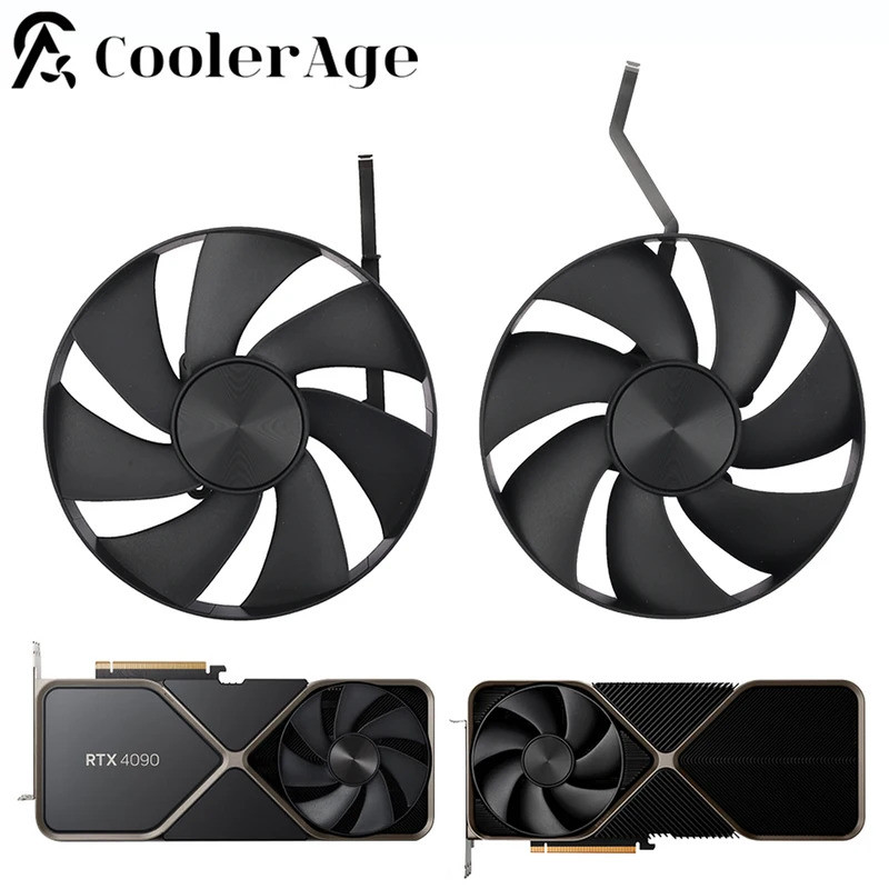 สําหรับ NVIDIA GeForce RTX 4090 ผู้ก่อตั้งรุ่นพัดลมการ์ดวิดีโอ AD4A31K05 RTX4090 กราฟิกการ์ดพัดลมระบ