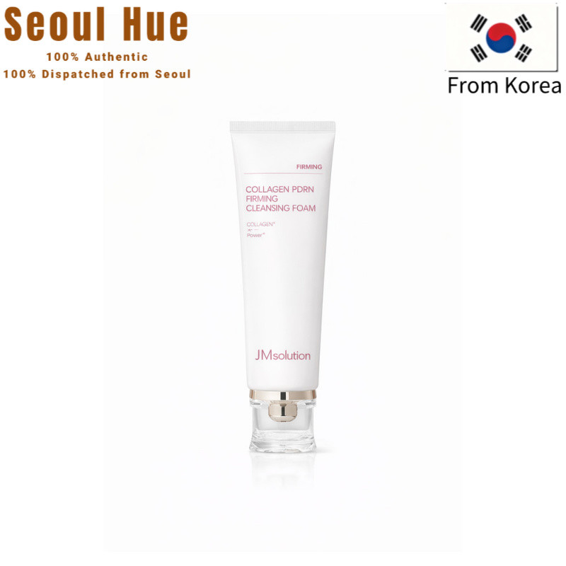 JM Solution Collagen PDRN Firming Cleansing Foam 120ml - สูตรพรีเมี่ยมเพื่ออวบอิ่ม ผิวเปล่งปลั่ง กระ