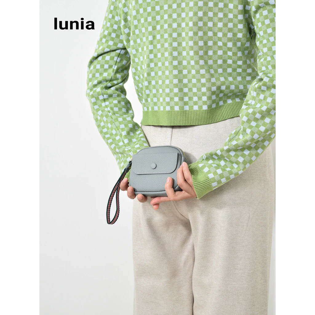Lunia Original Clutch Bag Cowhide Handle Coin Purse Card Key Drivers License Headphone Lipstick Air Cushion Storage Bag thumbnail 5