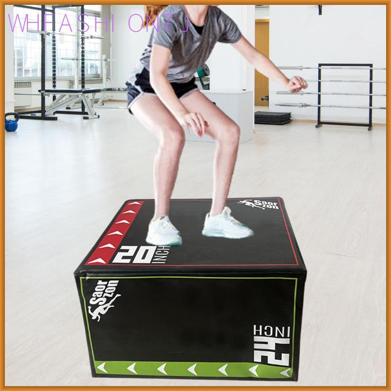 [whfashion7j] Plyometric Jump Box พร้อมกล่อง 1 ชั้น, 24" X 20" X 16" กล่องความคล่องตัวที่ทนทานสําหรั
