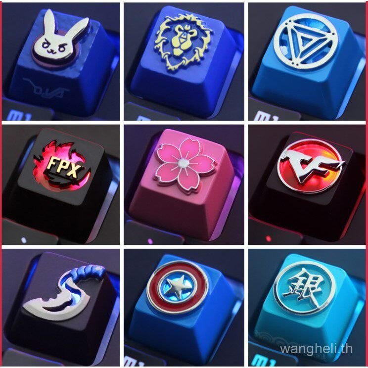 Keycap rng นูนโลหะโปร่งใส Keycap PUBG Jedi Seeking csgo Eye of Prodigal Lucky กระเป๋า NH77