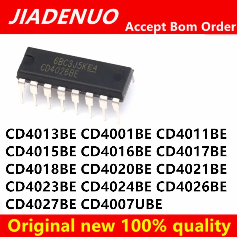 5PCS CD4013BE CD4001BE CD4011BE CD4015BE CD4016BE CD4017BE CD4018BE CD4020BE CD4021BE CD4023BE CD402