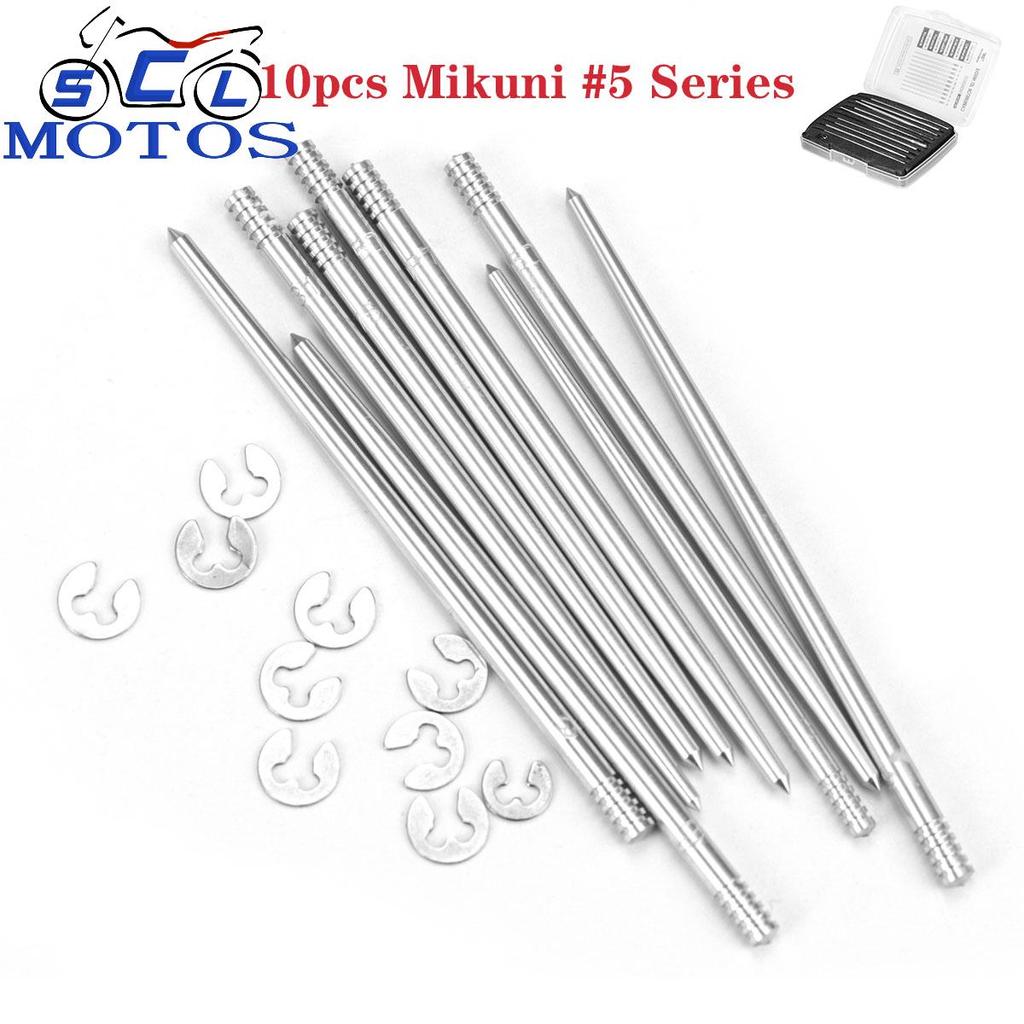 10pcs Mikuni 5 Series Jet Needle Kit for VM24 VM26 VM28 TM24 TM28 TM32 TM34 Carburetors