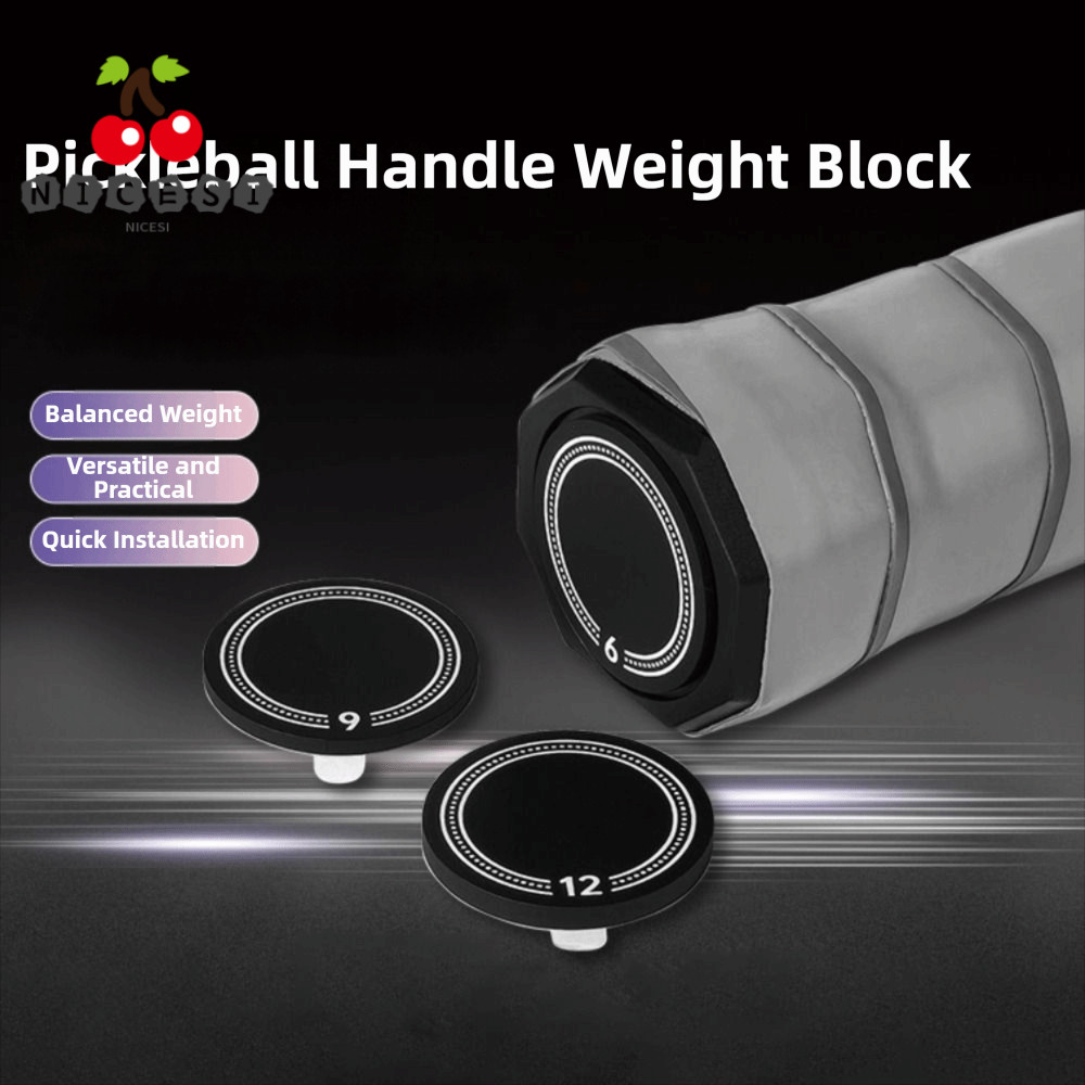NICESI Pickleball Paddle Handle น้ําหนัก, เพิ่มความแข็งแรงปรับ 28 มม.ชุดน้ําหนักสมดุล, Shock Absorption Enhance Rotation Swing Stability Paddle Counterweight Competition