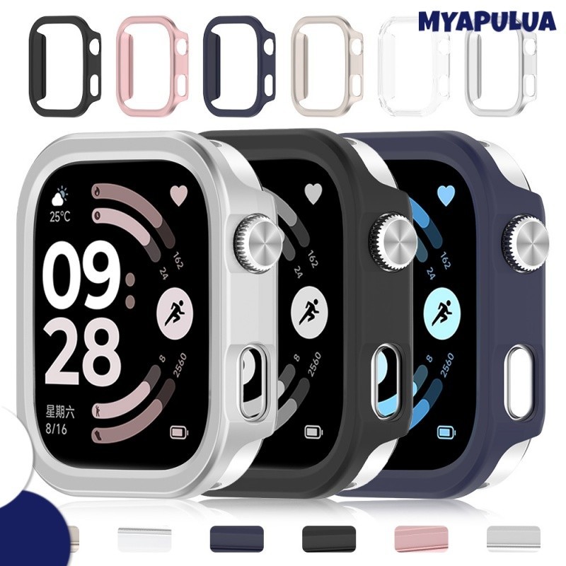 กรณี PC รู for Redmi Watch 6 5 4 หน้าจอป้องกัน Hard Shell ทั้งหมดรอบกันชนฝาครอบอุปกรณ์เสริม for Xiaomi Redmi Watch 6 5 4