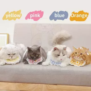 wen.W2 🐶🐱ผ้าบิบกันเปื้อนน้องหมาน้องแมว ลายคาวาอิ หน้าร้อน ระบายอากาศ ปรับได้ น่ารักสุดๆ💦