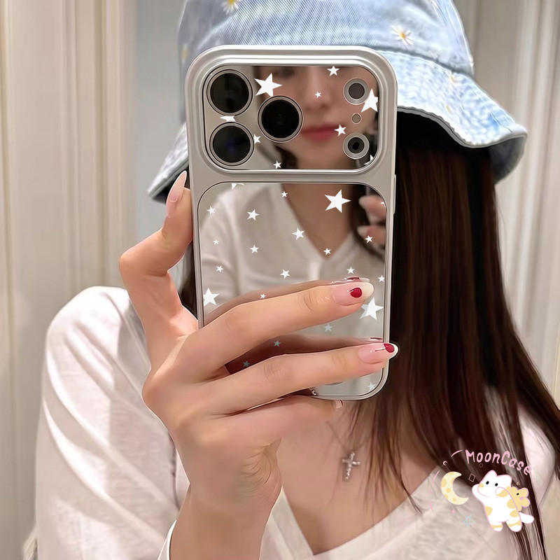 เคสโทรศัพท์กระจกเงาการ์ตูนชินจังน่า เคสไอโฟน17 เหมาะสำหรับ IPhone 17 12 11 16 15 14 13 Pro MAX XR X XS MAX 16 14 15 Plus