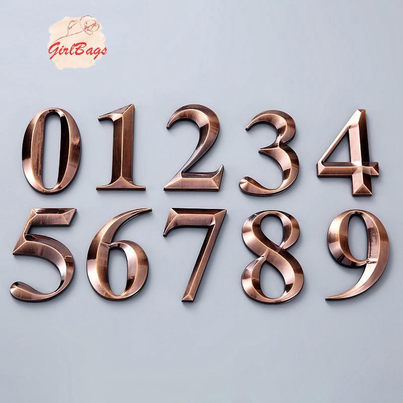 [Setad] 2.7 นิ้ว ABS Metal Sensing Number Plate 7 ซม. Stereoscopic House Number Digital Door Head St