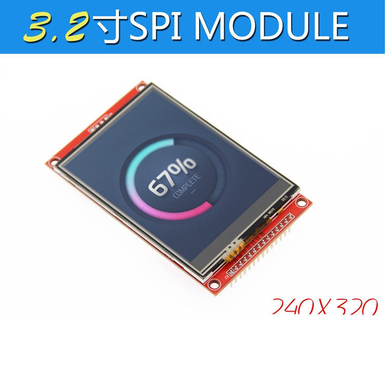 11 ซม.SPI โมดูลหน้าจอ LCD 240 * 320 TFT โมดูล ILI9341 ที่ Least Occupy 4 IO