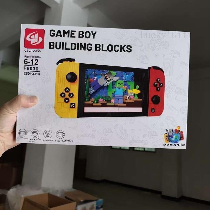 โมเดลเครื่องเล่นเกมส์สวิตช์ธีมมายคราฟต์ ตัวต่อชิ้นเล็ก 280 ชิ้น สำหรับเด็กผู้ชาย ฝึกทักษะมือ ของเล่นและของขวัญวันเกิด