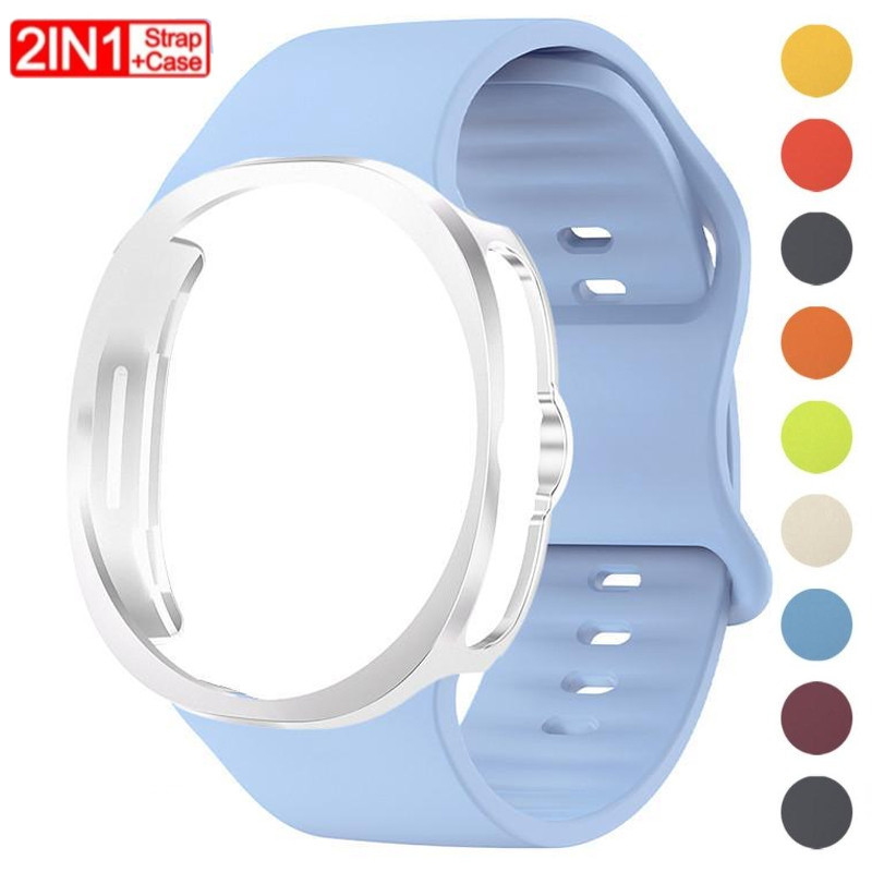 Band + สําหรับ Samsung Galaxy Watch 8 44 มม.40 มม.กีฬาเข็มขัดเปลี่ยนข้อมือ Correa สร้อยข้อมือ Galaxy Watch 8 คลาสสิก 46 มม.อุปกรณ์เสริม